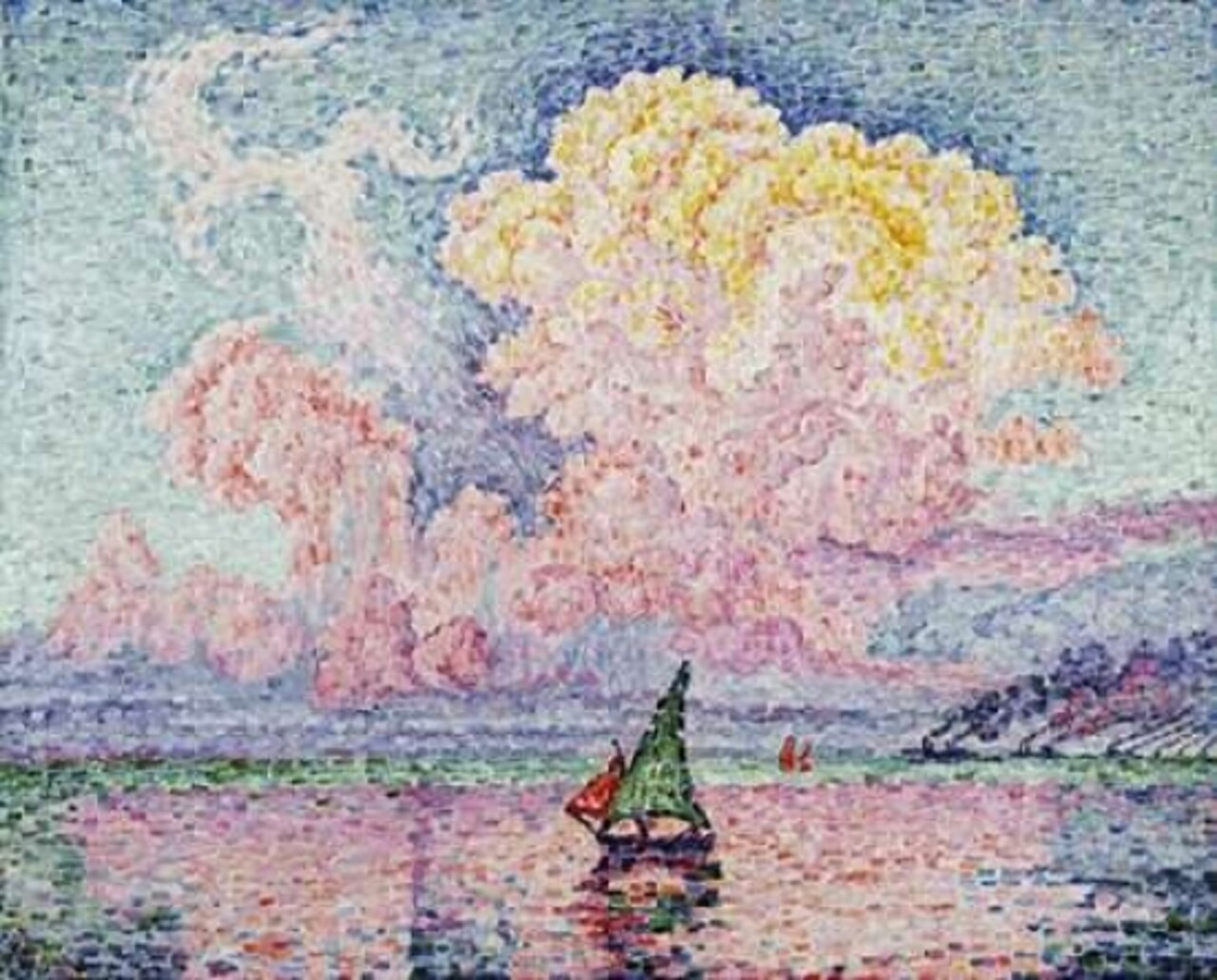 Pink Clouds Antibes Poster Print by Paul Signac - Item # VARPDX267295
